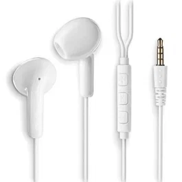 NGS Cross Flip Auriculares Intrauditivos con Micrófono Jack 3.5 mm Blanco